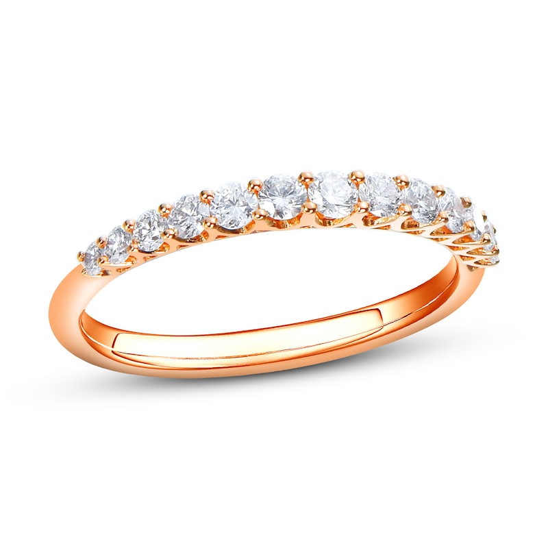 Main Image 1 of Diamond Wedding Band 3/8 ct tw Round-cut 14K Rose Gold