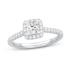 Thumbnail Image 0 of GIA Diamond Engagement Ring 7/8 ct tw Princess/Round 18K White Gold