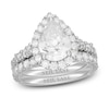 Thumbnail Image 1 of Neil Lane Pear Shaped-cut Diamond Bridal Set 3-1/2 ct tw 14K White Gold