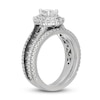 Thumbnail Image 2 of Neil Lane White & Black Pear Shaped-cut  Diamond Bridal Set 2 ct tw 14K White Gold