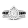 Thumbnail Image 4 of Neil Lane White & Black Pear Shaped-cut  Diamond Bridal Set 2 ct tw 14K White Gold