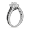 Thumbnail Image 2 of Neil Lane White & Black Diamond Engagement Ring 1-3/4 ct tw Pear & Round-cut 14K White Gold