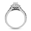 Thumbnail Image 4 of Neil Lane White & Black Diamond Engagement Ring 1-3/4 ct tw Pear & Round-cut 14K White Gold