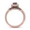 Thumbnail Image 3 of Neil Lane Black & White Pear Shaped Diamond Bridal Set 1-1/2 ct tw 14K Rose Gold