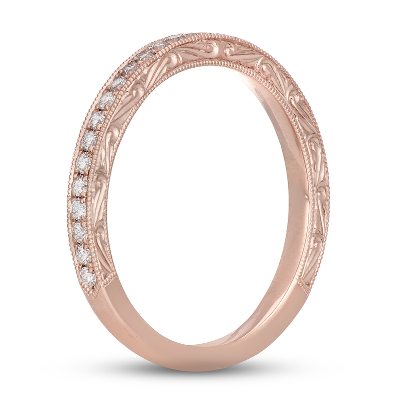 Main Image 2 of Neil Lane Diamond Wedding Band 1/4 ct tw Round-cut 14K Rose Gold