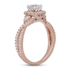 Thumbnail Image 2 of Neil Lane Diamond Engagement Ring 1-1/8 ct tw Cushion & Round-cut 14K Rose Gold