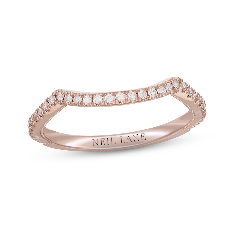 Main Image 1 of Neil Lane Diamond Wedding Band 1/5 ct tw Round-cut 14K Rose Gold