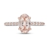 Thumbnail Image 2 of Neil Lane Morganite & Diamond Engagement Ring 1/2 ct tw Round-cut 14K Rose Gold