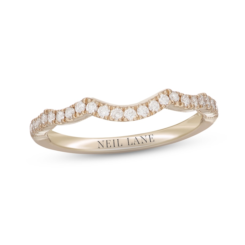 Neil Lane Diamond Wedding Band 1/4 ct tw Round-cut 14K Yellow Gold