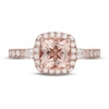 Thumbnail Image 6 of Neil Lane Morganite & Diamond Engagement Ring 3/4 ct tw Cushion, Pear & Round-cut 14K Rose Gold