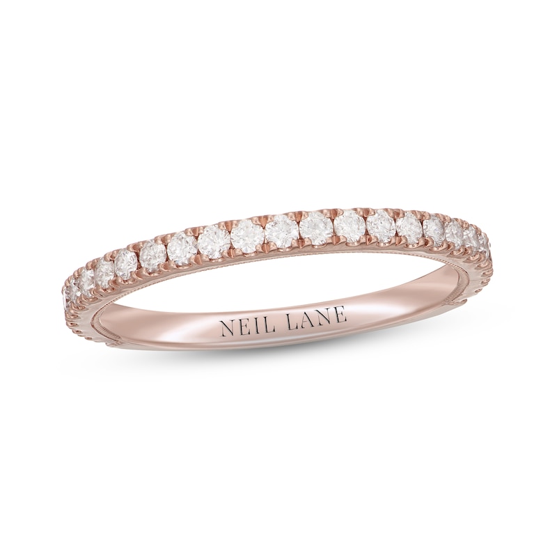 Main Image 7 of Neil Lane Diamond Wedding Band 3/8 ct tw Round-cut 14K Rose Gold