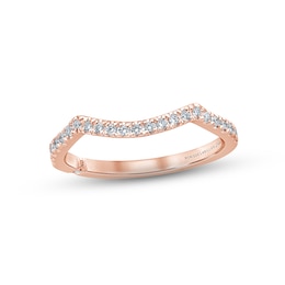 Monique Lhuillier Bliss Diamond Wedding Band 1/5 ct tw Round-cut 18K Rose Gold