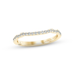 Monique Lhuillier Bliss Diamond Wedding Band 1/5 ct tw Round-cut 18K Yellow Gold