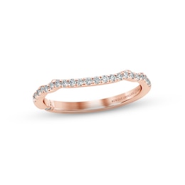 Monique Lhuillier Bliss Diamond Wedding Band 1/5 ct tw Round-cut 18K Rose Gold