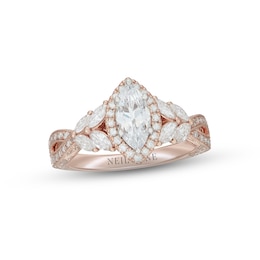 Neil Lane Diamond Engagement Ring 1-3/8 ct tw 14K Rose Gold