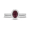 Thumbnail Image 3 of Neil Lane Pink Tourmaline & Diamond Bridal Set 3/4 ct tw 14K White Gold