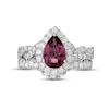 Thumbnail Image 3 of Neil Lane Pink Tourmaline & Diamond Bridal Set 1 ct tw 14K White Gold