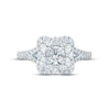 Thumbnail Image 2 of Monique Lhuillier Bliss Diamond Engagement Ring 1-1/3 ct tw Round & Marquise-cut 18K White Gold