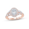 Thumbnail Image 1 of Monique Lhuillier Bliss Diamond Engagement Ring 1-1/4 ct tw Oval, Round & Marquise-cut 18K Two-Tone Gold