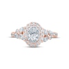 Thumbnail Image 3 of Monique Lhuillier Bliss Diamond Engagement Ring 1-1/4 ct tw Oval, Round & Marquise-cut 18K Two-Tone Gold