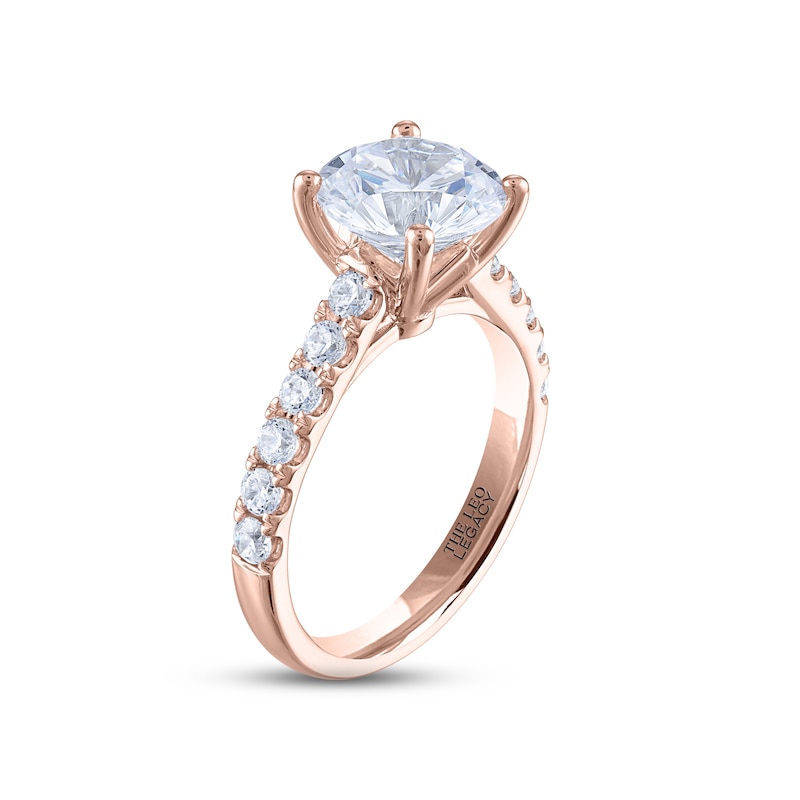THE LEO Legacy Lab-Created Diamond Engagement Ring 3-1/2 ct tw 14K Rose Gold