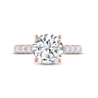 THE LEO Legacy Lab-Created Diamond Engagement Ring 3-1/2 ct tw 14K Rose ...