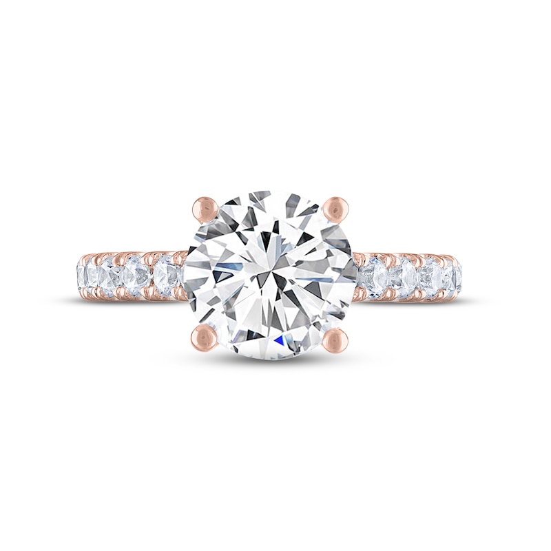 THE LEO Legacy Lab-Created Diamond Engagement Ring 3-1/2 ct tw 14K Rose Gold