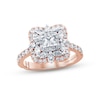 Thumbnail Image 1 of Monique Lhuillier Bliss Diamond Engagement Ring 1-3/8 ct tw Princess, Marquise & Round-cut 18K Two-Tone Gold