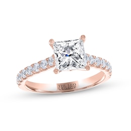 THE LEO Legacy Lab-Grown Diamond Princess-Cut Engagement Ring 1-7/8 ct tw 14K Rose Gold