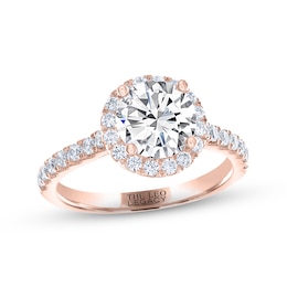 THE LEO Legacy Lab-Grown Diamond Engagement Ring 1-7/8 ct tw 14K Rose Gold