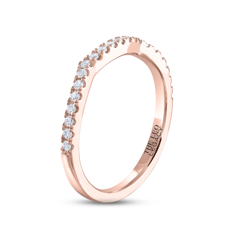 Main Image 2 of THE LEO Legacy Lab-Grown Diamond Wedding Band 1/4 ct tw 14K Rose Gold