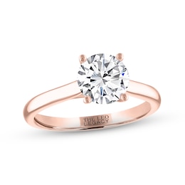 THE LEO Legacy Lab-Grown Diamond Solitaire Ring 1-1/2 ct tw 14K Rose Gold