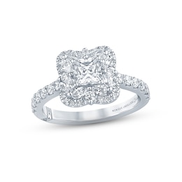 Monique Lhuillier Bliss Diamond Engagement Ring 1-1/4 ct tw Princess, Marquise & Round-cut 18K White Gold