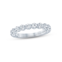 Monique Lhuillier Bliss Diamond Anniversary Band 1-1/2 ct tw Round-cut 18K White Gold