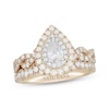 Thumbnail Image 1 of Neil Lane Pear-Shaped Diamond Bridal Set 1-1/4 ct tw 14K Yellow Gold