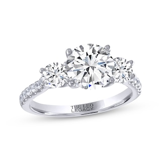 THE LEO Legacy Lab-Created Diamond Three-Stone Engagement Ring 2-3/4 ct ...