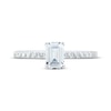 Thumbnail Image 3 of Certified Emerald-Cut Diamond Engagement Ring 1 ct tw Platinum