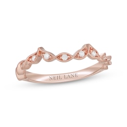 Neil Lane Diamond Wedding Band 1/8 ct tw Round-cut 14K Rose Gold