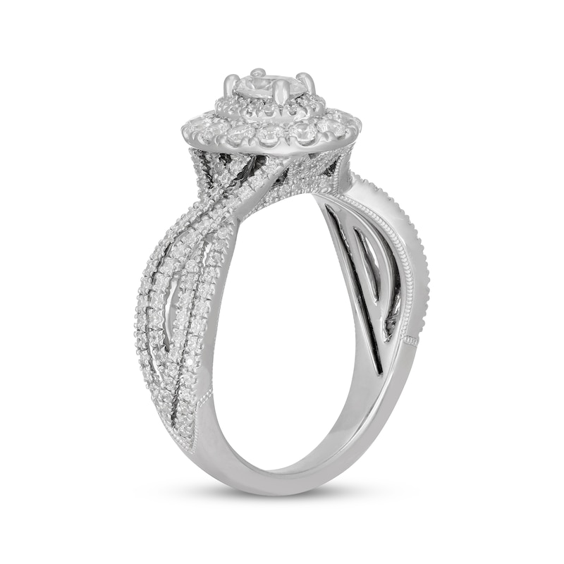 Neil Lane Oval-Cut Diamond Engagement Ring 1 ct tw 14K White Gold