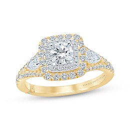 Monique Lhuillier Bliss Diamond Engagement Ring 1-1/6 ct tw 18K Two-Tone Gold