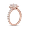 Thumbnail Image 2 of Neil Lane Radiant-Cut Diamond Engagement Ring 2 1/4 ct tw 14K Rose Gold