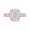 Thumbnail Image 3 of Neil Lane Radiant-Cut Diamond Engagement Ring 2 1/4 ct tw 14K Rose Gold