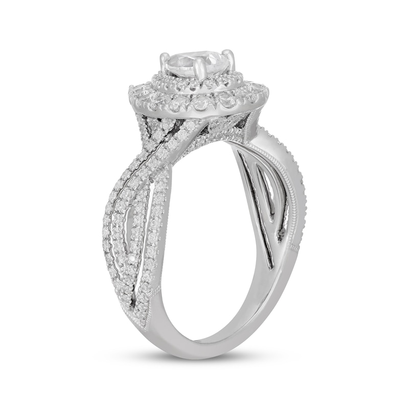 Neil Lane Pear-Shaped Diamond Engagement Ring 1-1/2 ct tw 14K White Gold