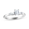 Thumbnail Image 0 of Emerald-Cut Diamond Engagement Ring 5/8 ct tw 14K White Gold