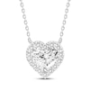 Thumbnail Image 1 of Lab-Grown Diamonds by KAY Heart Frame Necklace 1-1/4 ct tw 14K White Gold 18&quot;