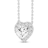 Thumbnail Image 2 of Lab-Grown Diamonds by KAY Heart Frame Necklace 1-1/4 ct tw 14K White Gold 18&quot;