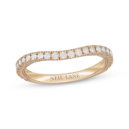 Neil Lane Contoured Diamond Wedding Band 3/8 ct tw 14K Yellow Gold