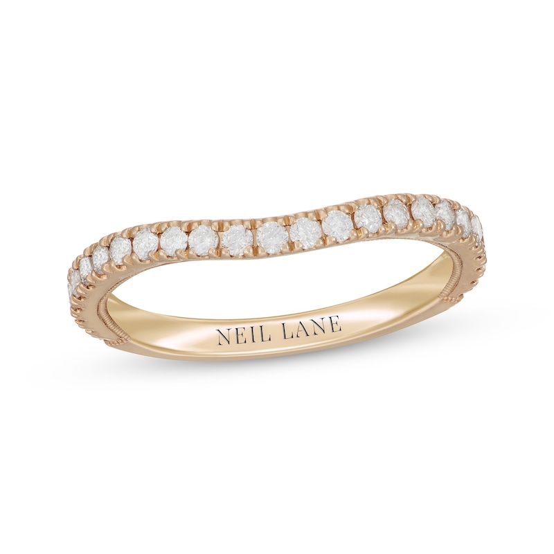 Main Image 1 of Neil Lane Contoured Diamond Wedding Band 3/8 ct tw 14K Yellow Gold