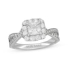 Thumbnail Image 1 of Neil Lane Princess-Cut Diamond Cushion Frame Engagement Ring 1-5/8 ct tw 14K White Gold