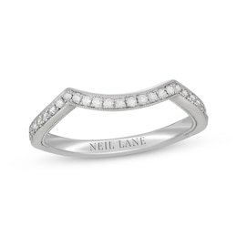 Neil Lane Contoured Diamond Wedding Band 1/4 ct tw 14K White Gold